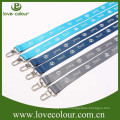 Printed neck lanyard polyester material with cell phone loop